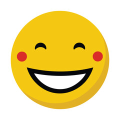 smile emoji vector art illustration icon logo
