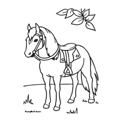 Horse Animal Drawing vector