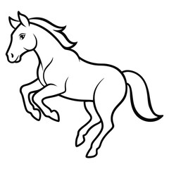 Obraz premium Horsehead crazy vector art illustration icon logo