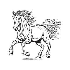 Horse Animal Drawing vector