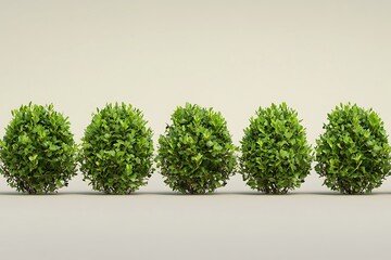 Obraz premium Bar chart made from trees, Tree growth, Business graph. 3D illustration 