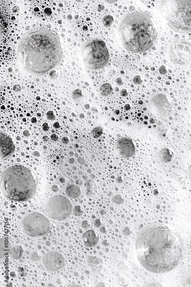 Leinwandbilder soap bubbles creating a textured foam background