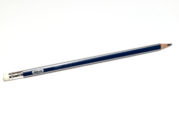 A pencil with a simple triangular lead.