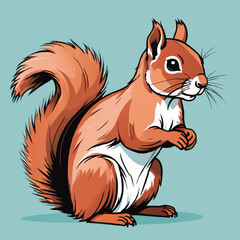 squirrel cartoon vector