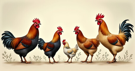 The biological classification of chickens refers specifically to their taxonomic grouping within the scientific community