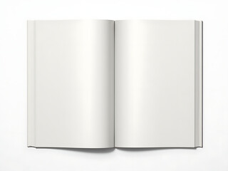 Realistic blank book mockup set with cover spread and spine in EPS 10 format ideal for design presentations