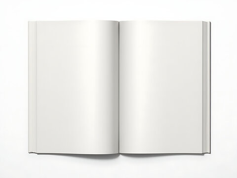 Realistic blank book mockup set with cover spread and spine in EPS 10 format ideal for design presentations