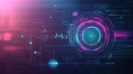 Obraz premium Modern Digital Data Analytics Background Design