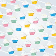 Party Cupcake Background