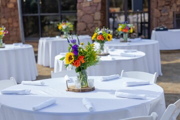 Elegant Outdoor Wedding Setup