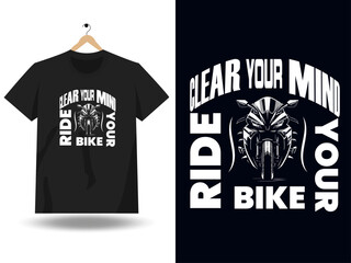 Bike lovers niche t shirt template.