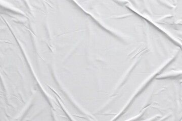 Obraz premium white paper background image White fabric texture, crumpled cloth, soft folds, creased material, subtle shadows, high contrast, minimalist composition, clean backdrop, wrinkled surface, abstract patte