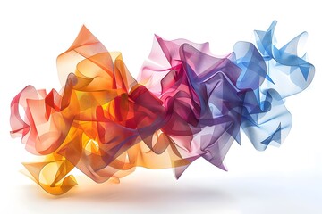 Vibrant Flow of Colorful Abstract Waves