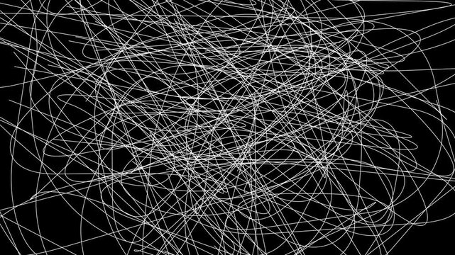 Animated background with chaotic lines