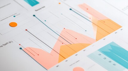 graph. upward trend. financial growth success business. presentations reports