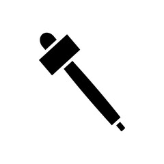 Eye dropper icon Black and white outline vector