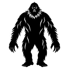 Bigfoot vector silhouette 
