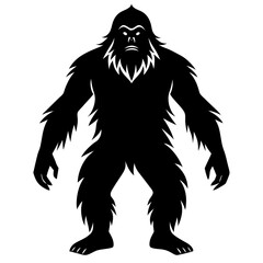 Bigfoot vector silhouette 