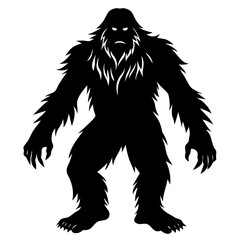Bigfoot vector silhouette 