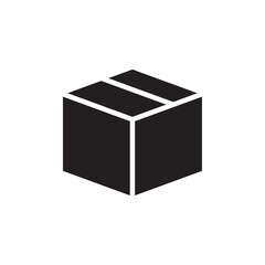 Package icon Black and white outline vector