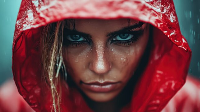 Red hooded hotsell
