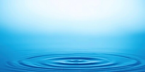 Obraz premium A serene blue water drop background with a subtle gradient effect, evoking feelings of calmness and tranquility, wet, waterdrop, h2o