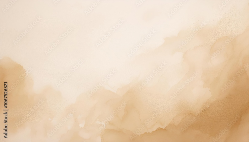 Poster Soft Neutral Texture Background with Gentle Watercolor Strokes, Ideal for Minimalist Design Concepts, Presentation Slides, Natural Product Branding, and Subtle Website Backdrops