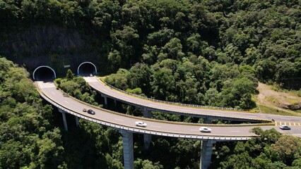 Tunel na rota do sol, Rio Grande do Sul Brasil