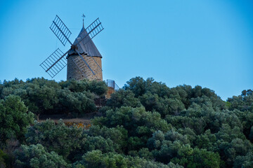 windmill skyline mill sky nature tree Collioure © Seiji 345