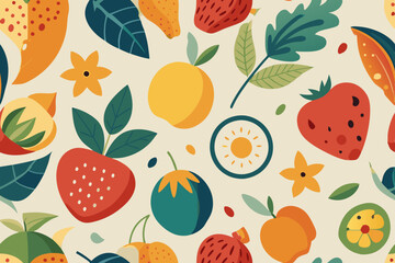 seamless pattern with easter eggs