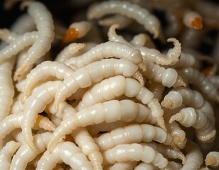 Close-up of Maggots
