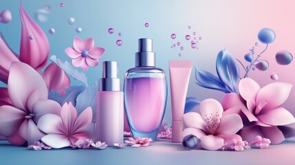 Beauty and Skincare concept. Template Design