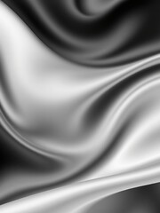 Fototapeta premium Smooth black and white abstract background resembling silky fabric, silk, textures, monochrome