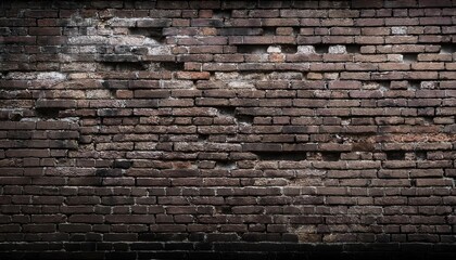 Aged Urban Brick Wall with Natural Weathering Texture in Muted Earth Tones, Perfect for Background Use in Industrial, Rustic, or Historic Themed Designs and Photography Projects