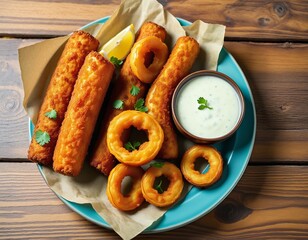 Deliciously Crispy Fried Zucchini and Onion Rings