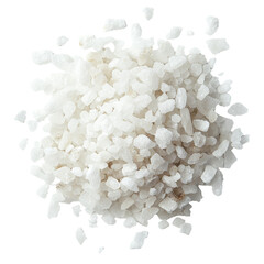 Coarse white sea salt in nature