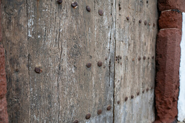 Old gate of the historic center of the city of Teguise on the island of Lanzarote in Spain
