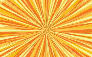 Obraz premium Pop art radial colorful comics book magazine cover. Striped pink digital background. Cartoon funny retro pattern strip mock up. Vector halftone illustration. Sunburst, starburst shape