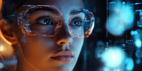 Person Wearing Glasses Close Up