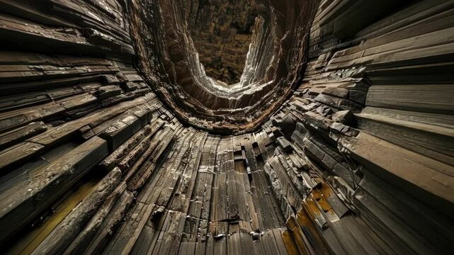 Looking up from the ground the enormity of the skyser core is aweinspiring and seemingly endless.