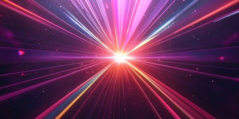 Star Burst on Black Background