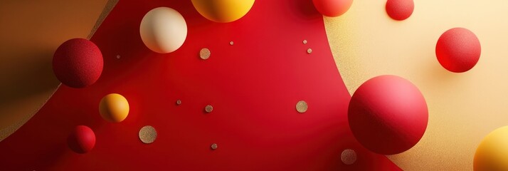 Happy new year background art red.