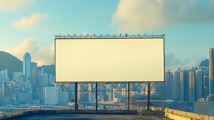 Empty billboard for advertising work.