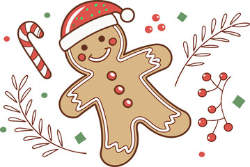 christmas gingerbread person