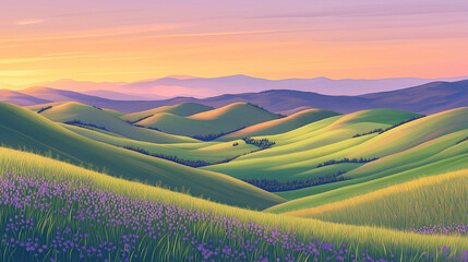 Obraz premium landscape with mountains