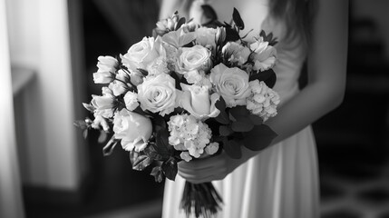 Woman with White Flowers