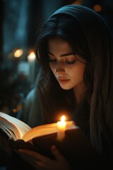 A serene illustration depicting Mary Magdalene in a moment of quiet contemplation, showcasing her grace and compassion, set against a peaceful backdrop.

