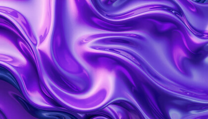 Obraz premium vibrant purple texture with smooth, flowing waves creates dynamic visual effect, perfect for backgrounds or artistic designs