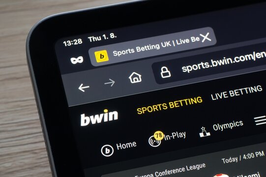 Website of Bwin betting company wher players can bet for sports