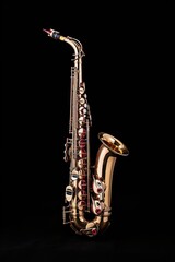 Naklejka premium Saxophone saxophonist performance euphonium.
